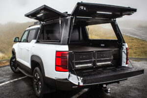 BYD Shark 6 White with M2 Overland Canopy