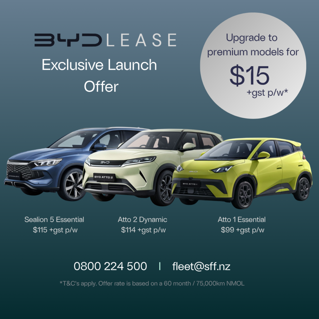 BYD Lease Exclusive Offer for BYD Atto 1 Atto 2 and Sealion 5. Promo image