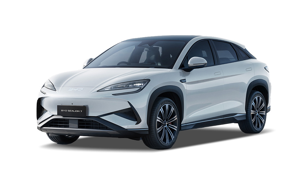 BYD Sealion 7 White on blank background
