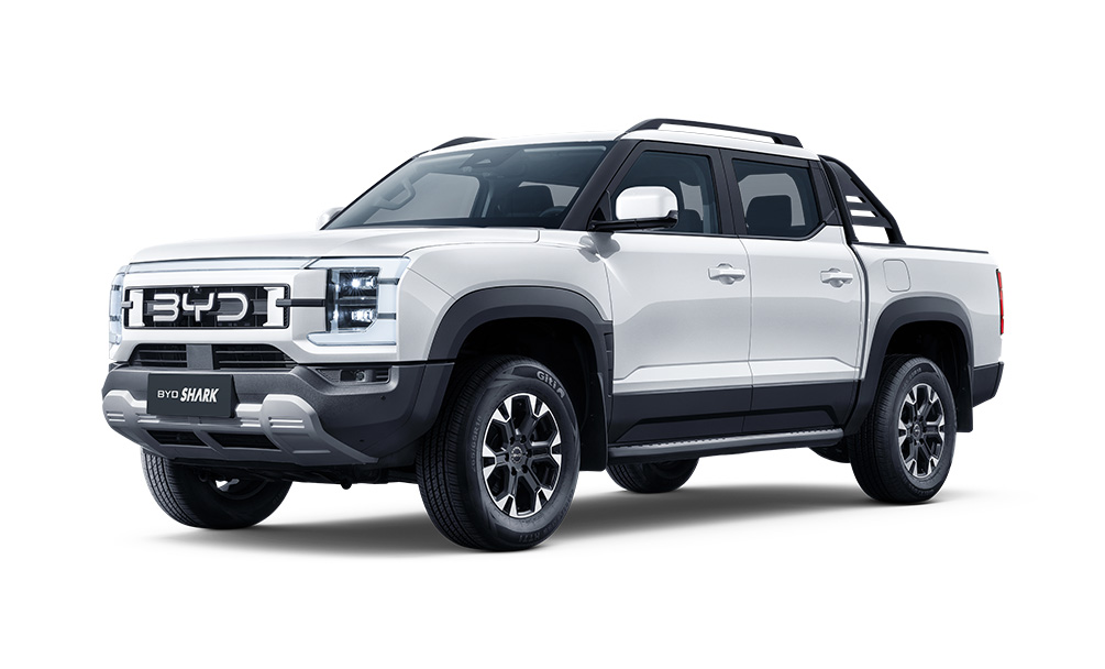 BYD Shark 6 White on blank background